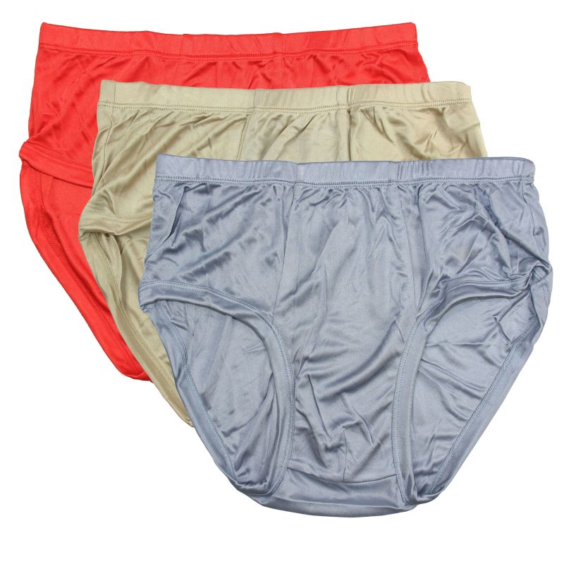 Knit Pure Silk Men S Briefs Underwear Pack Of 3 Solid Brief Us Size M L Xl Paradise Silk