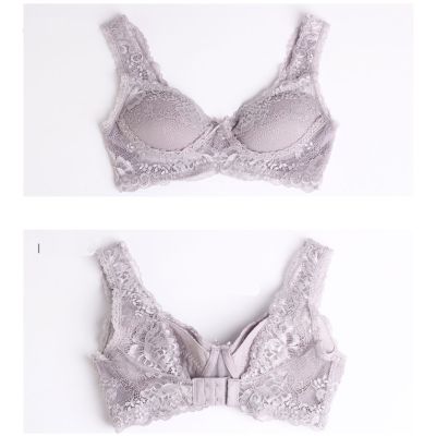 Natural Silk Knit Wire Free Push Up Bra Breathable details